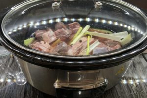 slow cooker bollito inizio cottura